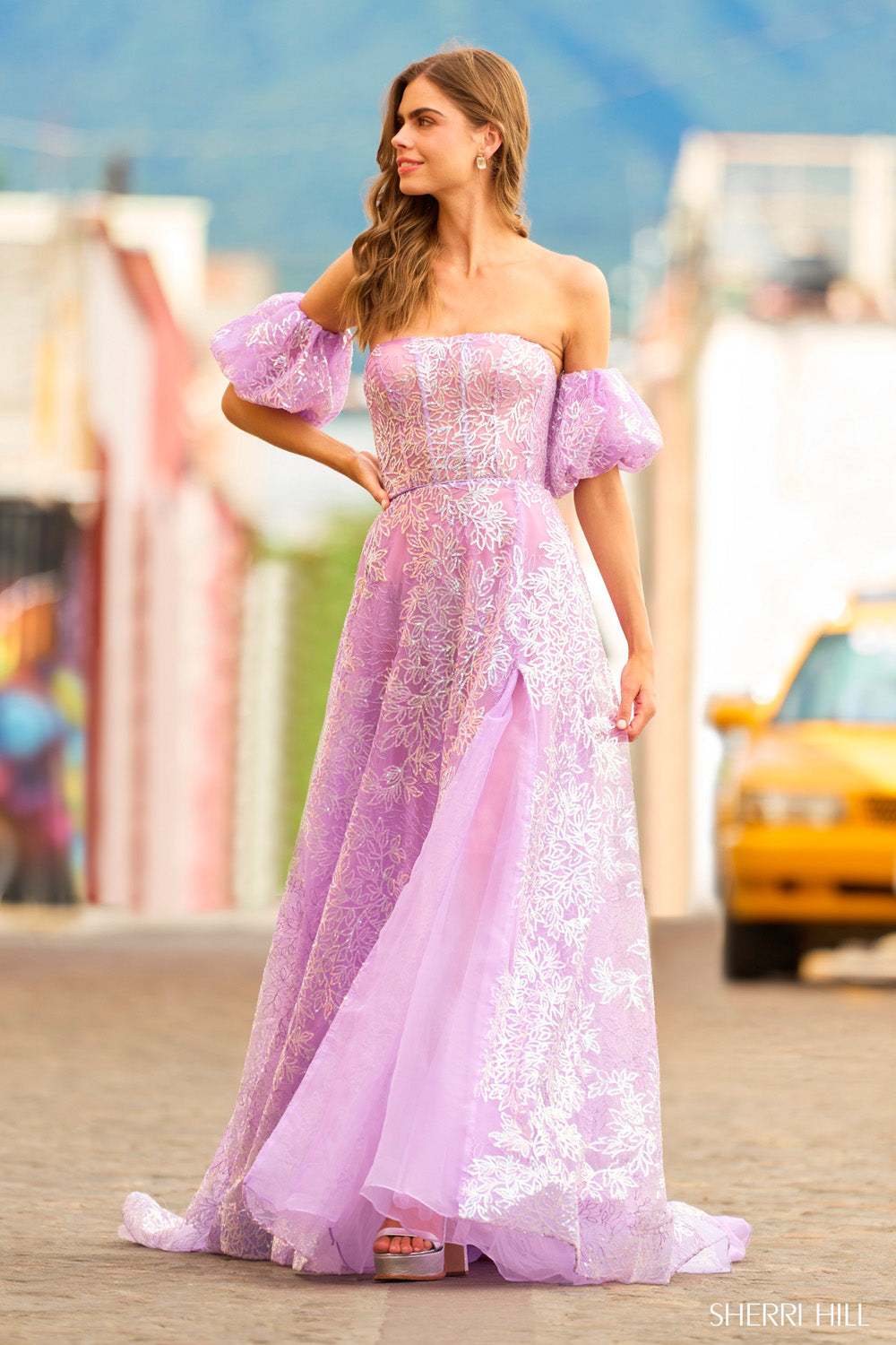 red silver prom dresses Sherri Hill Style 55423 | Sherri Hill Dresses