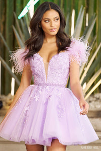 Sherri Hill 55656 formal dress images.  Sherri Hill 55656 is available in these colors: Ivory, Red, Bright Pink, Light Blue, Lilac, Ivory Nude, Black.