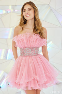 Sherri Hill 55723 formal dress images.  Sherri Hill 55723 is available in these colors: Rose.