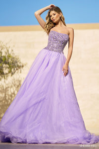 Sherri Hill 55947 formal dress images.  Sherri Hill 55947 is available in these colors: Lilac.