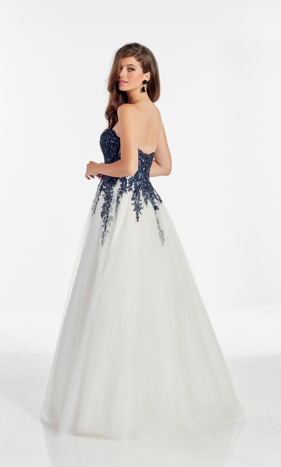 Alyce Paris 60890 dress images in these colors: Midnight Diamond White,  Mademoiselle,  Azure Diamond White,  Storm Cloud Pink,  Solid Diamond White.