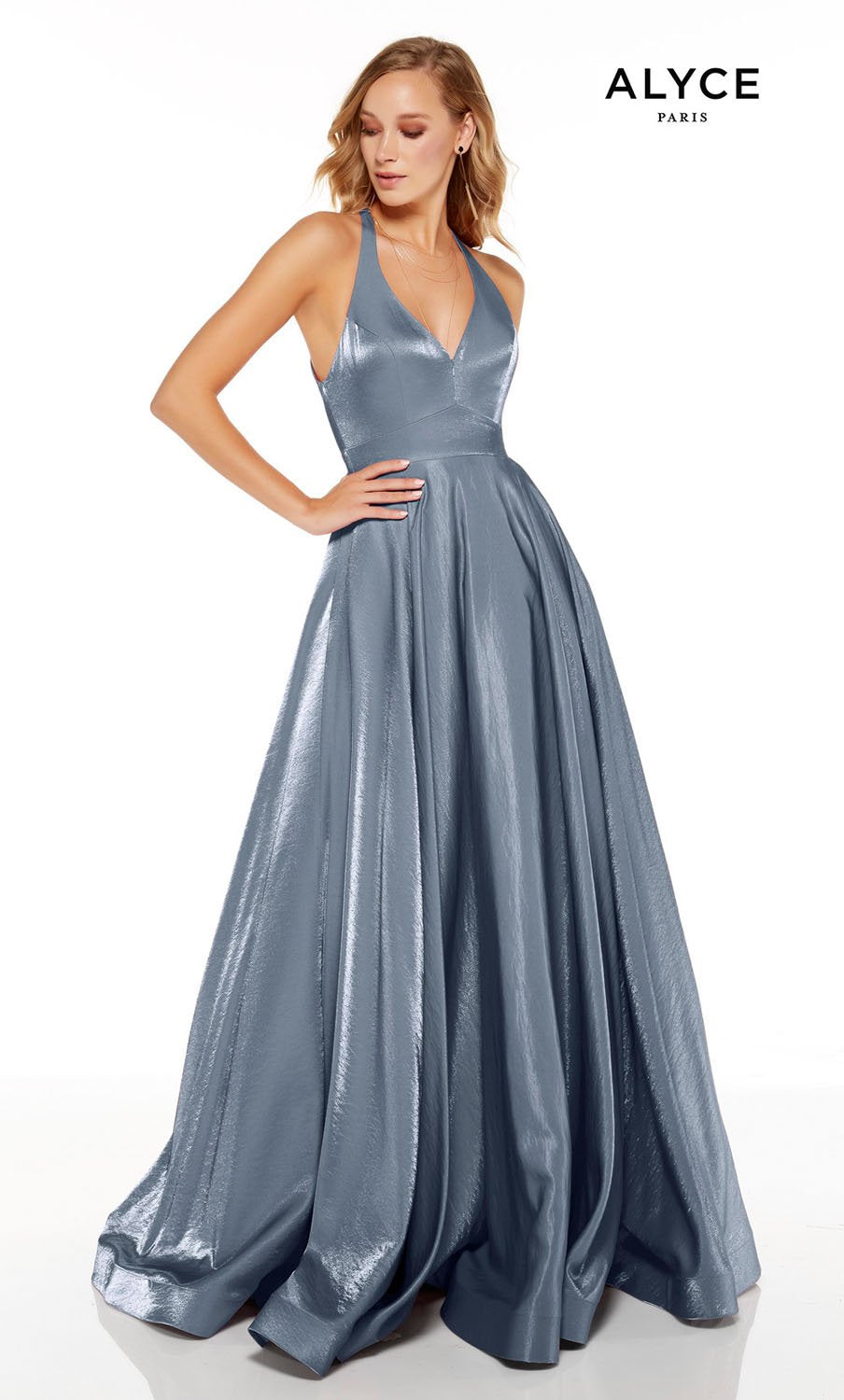 Alyce Paris 60623 dress images in these colors: Demure, French Blue, Wine, Dragonfly.