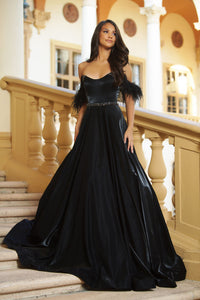 Ava Presley 28570 prom dresses images. Style 28570 by Ava Presley is available in these colors: Black, Coral Pink, White.