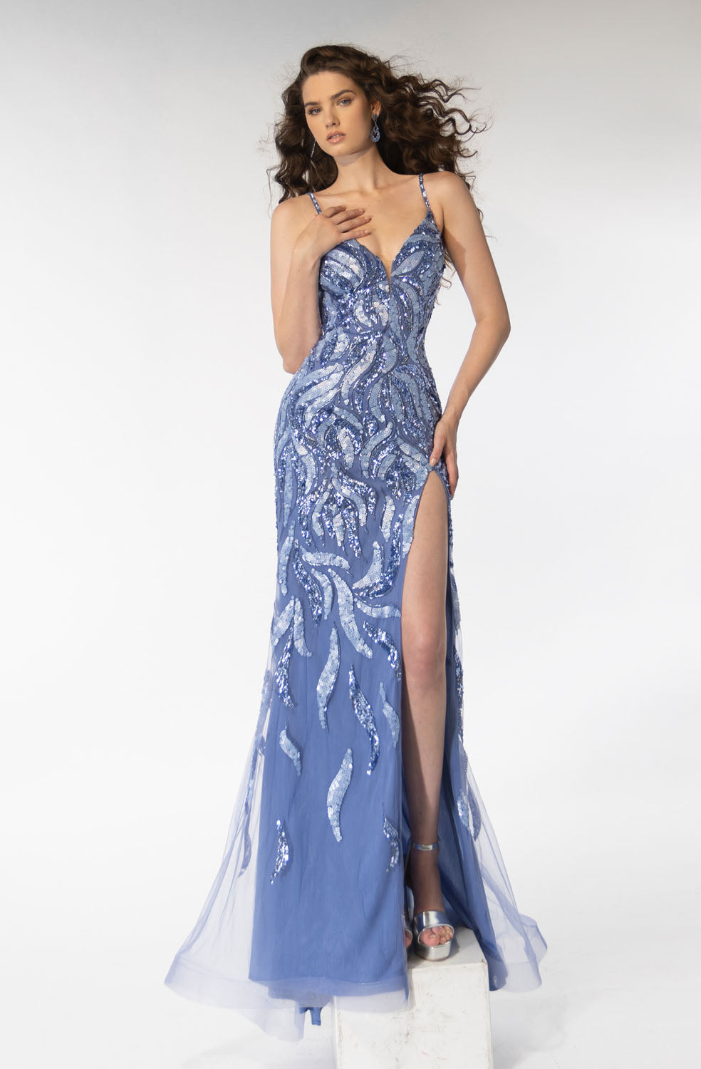 Ava Presley 39220 prom dresses images. Style 39220 by Ava Presley is available in these colors: Pink, Periwinkle.