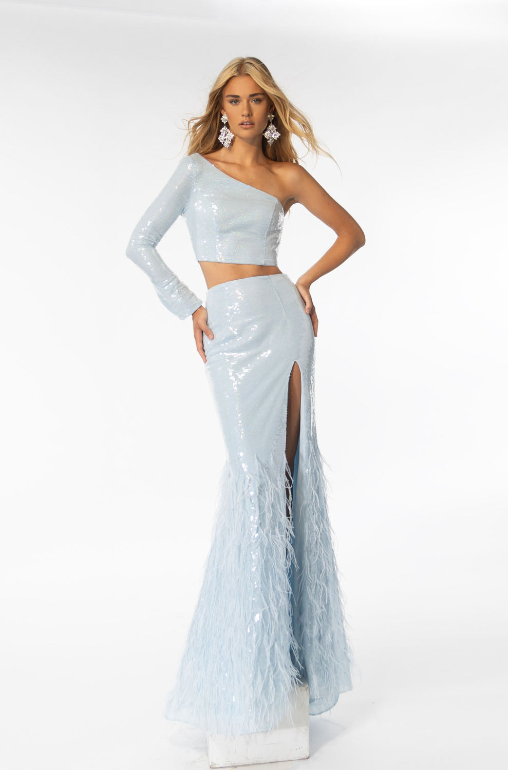 Ava Presley 39243 prom dresses images. Style 39243 by Ava Presley is available in these colors: Light Blue, Black.