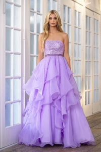 Ava Presley 39561 prom dresses images. Style 39561 by Ava Presley is available in these colors: Coral, Lilac.