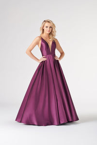 Colette CL19827 dress images in these colors: Burgundy, Plum, Royal Blue.