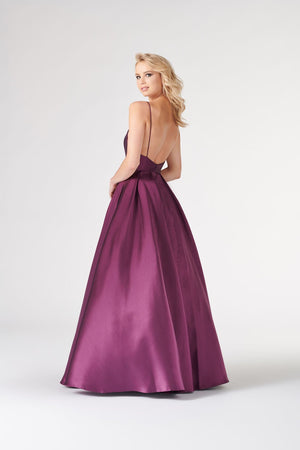 Colette CL19827 dress images in these colors: Burgundy, Plum, Royal Blue.