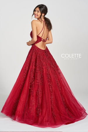 Colette CL12221 Crimson prom dresses.  Crimson prom dresses image by Colette.