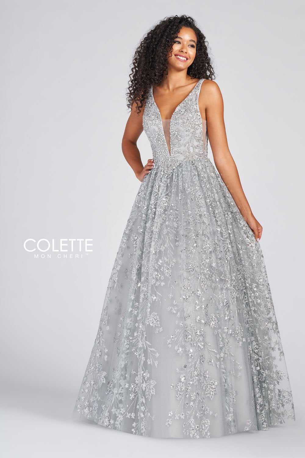 Colette CL12237 Silver prom dresses.  Silver prom dresses image by Colette.