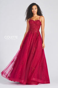 Colette CL12248 Crimson prom dresses.  Crimson prom dresses image by Colette.