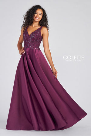 Colette CL12271 Plum prom dresses.  Plum prom dresses image by Colette.