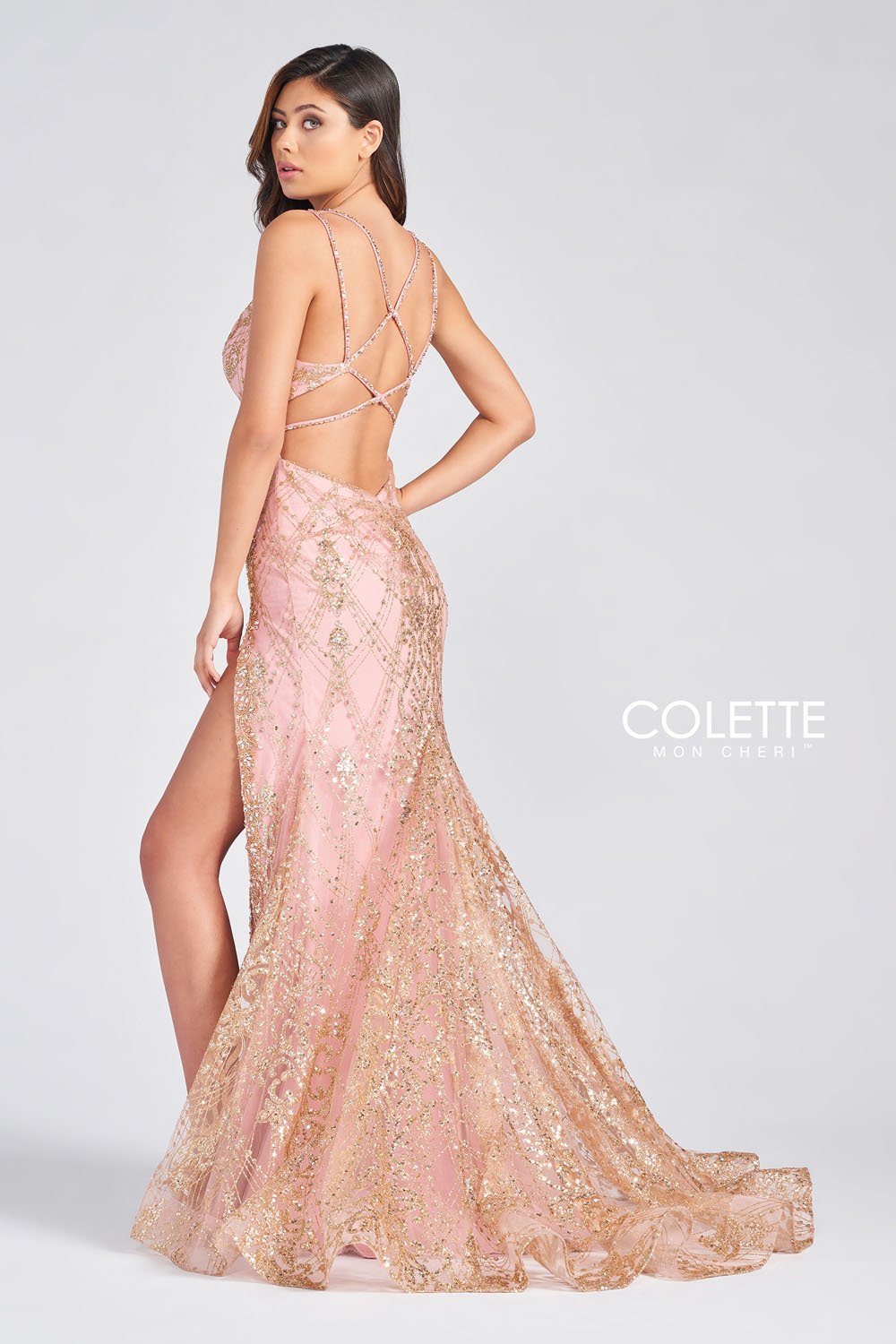 Colette CL12278 Rose Gold prom dresses.  Rose Gold prom dresses image by Colette.