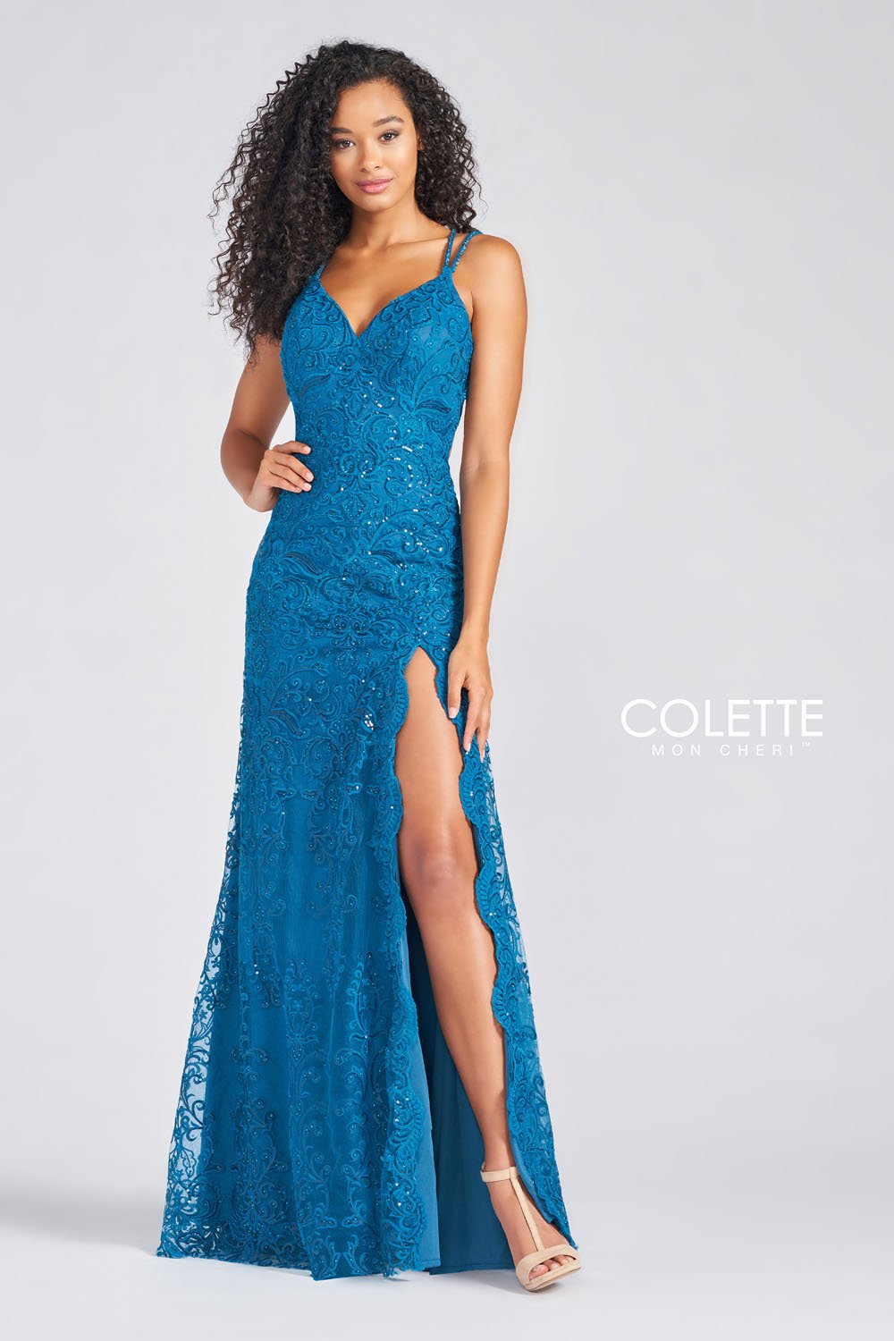 Colette CL12280 Turquoise prom dresses.  Turquoise prom dresses image by Colette.