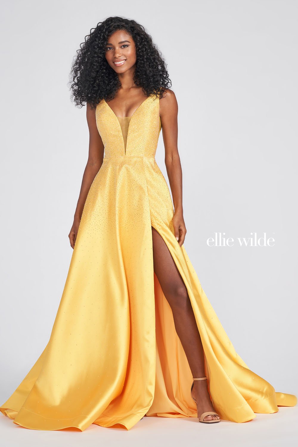 prom dress with sunflowers The Sunflower Gown Gather Design Company