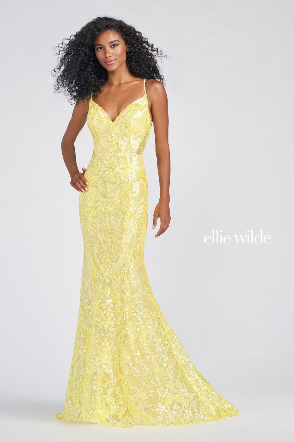Ruffles Off-the-shoulder Yellow Prom Dress with Split Side – loveangeldress