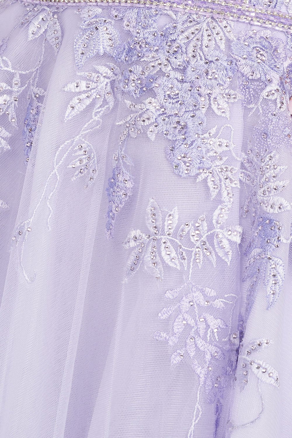 Ellie Wilde Lavender EW122111 Prom Dress Image.  Lavender formal dress.
