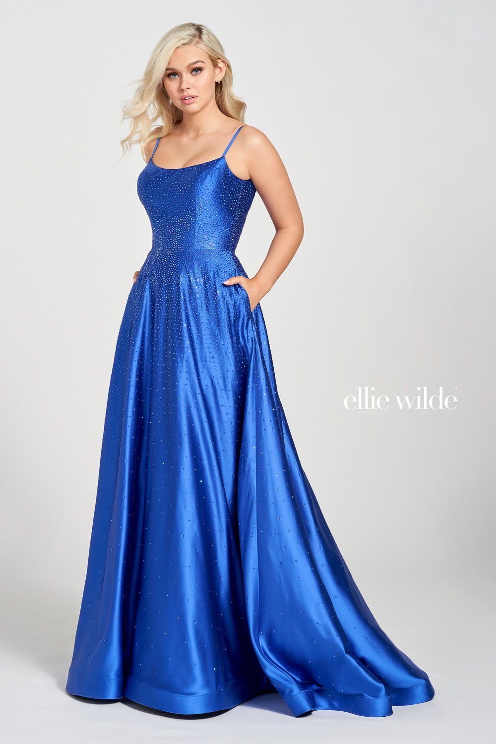 ellie wilde royal blue prom dress Ellie Wilde EW35030