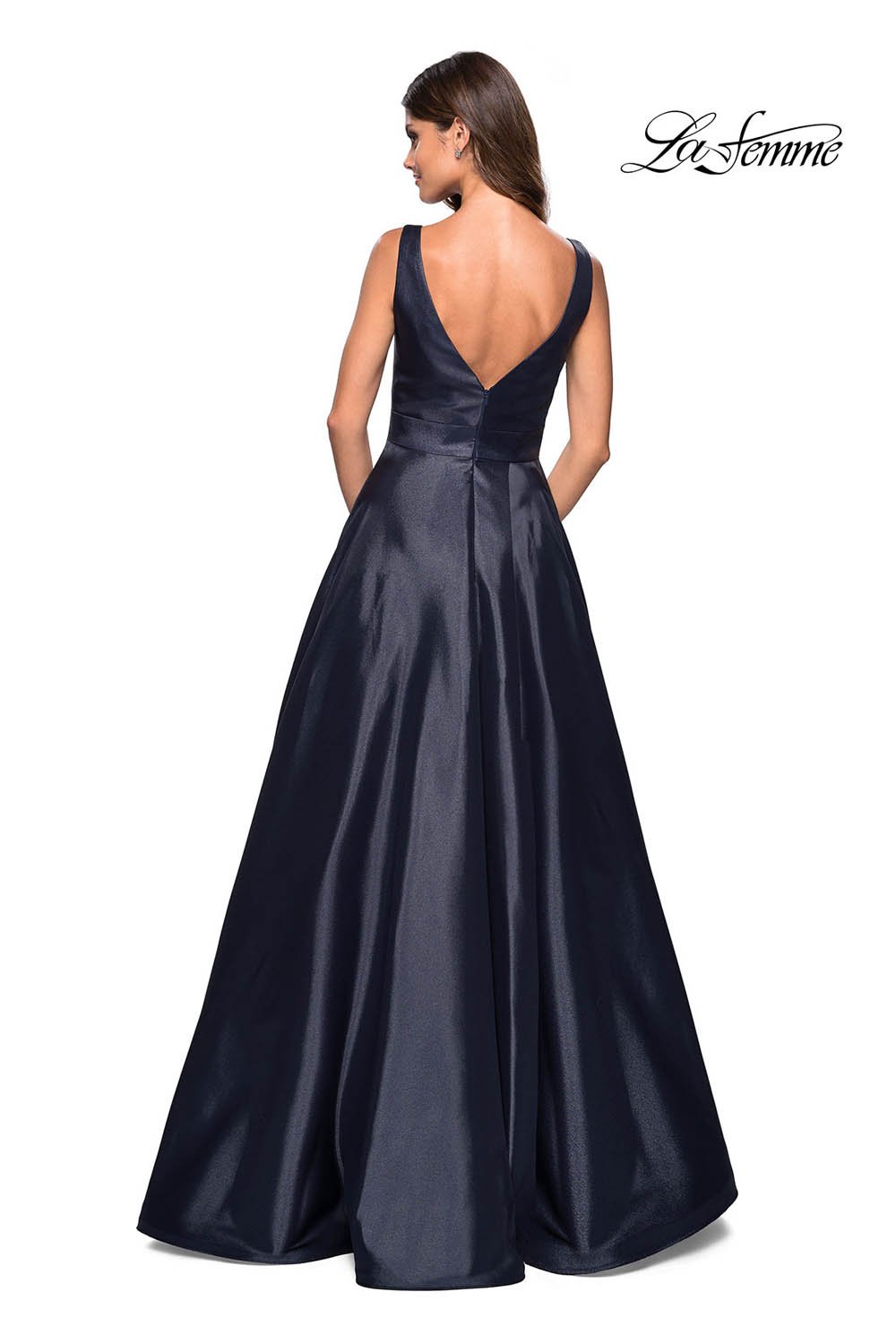Gigi by La Femme 27202 Dress - Formal Approach - Gigi by La Femme Prom Dresses Navy / 8 Gigi by La Femme 27202 Dress - Formal Approach - Gigi by La Femme Prom Dresses Navy / 8