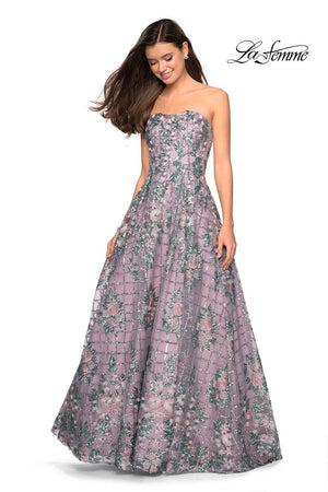 Gigi by La Femme 27683 Dress - Formal Approach - Gigi by La Femme Prom Dresses Mauve / 00 Gigi by La Femme 27683 Dress - Formal Approach - Gigi by La Femme Prom Dresses Mauve / 00