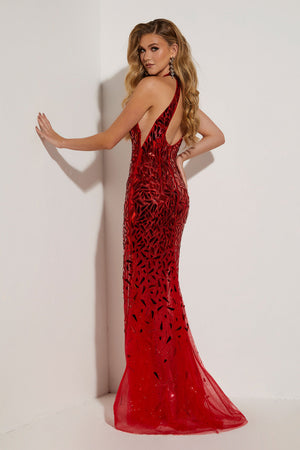 Jasz Couture 7415 prom dress images.  Jasz Couture 7415 is available in these colors: Silver, Red, Black, Gold.