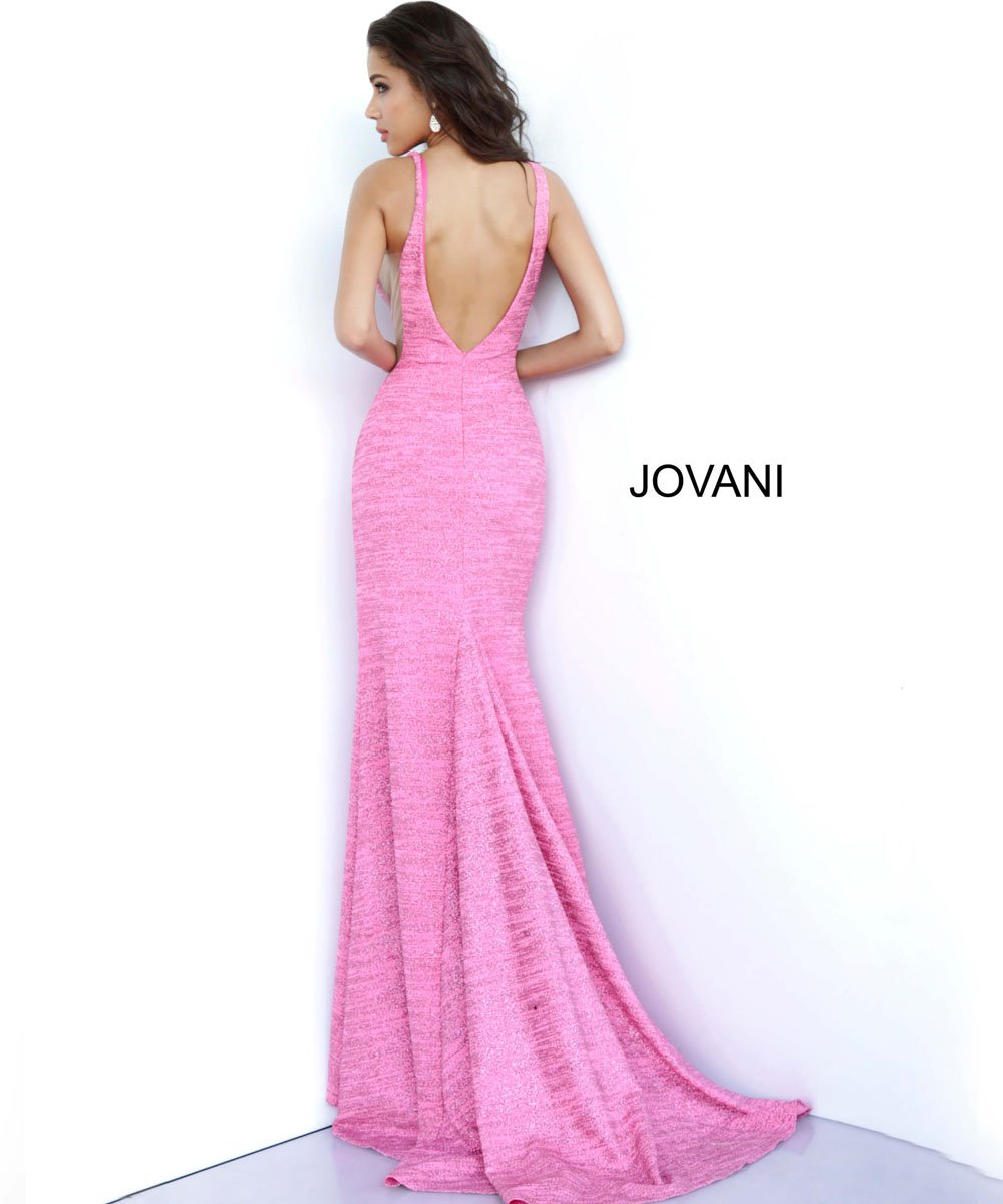 Jovani 02472 dress images in these colors: Black Gold, Black Multi, Gunmetal, Hot Pink, Jade, Red, Royal, Soft Blue Silver.