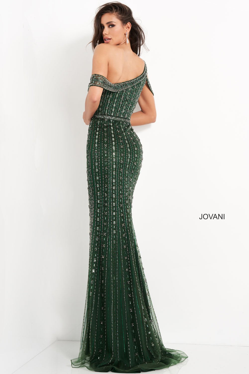 Jovani 03124 dress images in these colors: Emerald.
