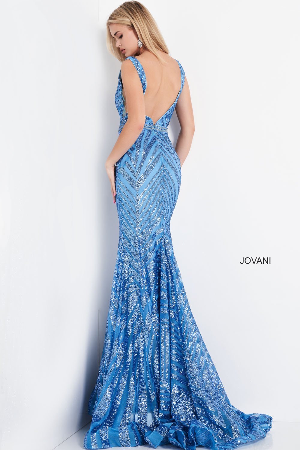 Jovani 03570 dress images in these colors: Black Nude, Light Blue, Red, Rose Gold, Yellow.