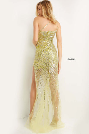 Jovani 05647 prom dress images.  Jovani style 05647 is available in these colors: Lime, Hot Pink, Orange.