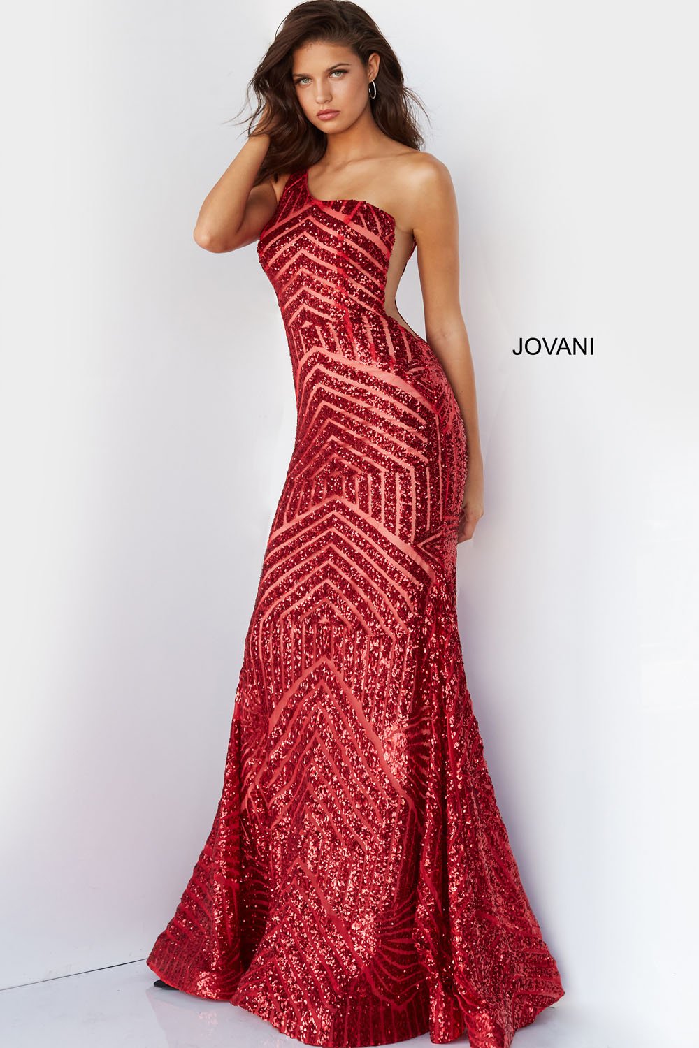 Jovani 06017 prom dress images.  Jovani 06017 is available in these colors: Blush Nude, Neon Hotpink, Neonorange, Pale Green, Purple, Red, White.