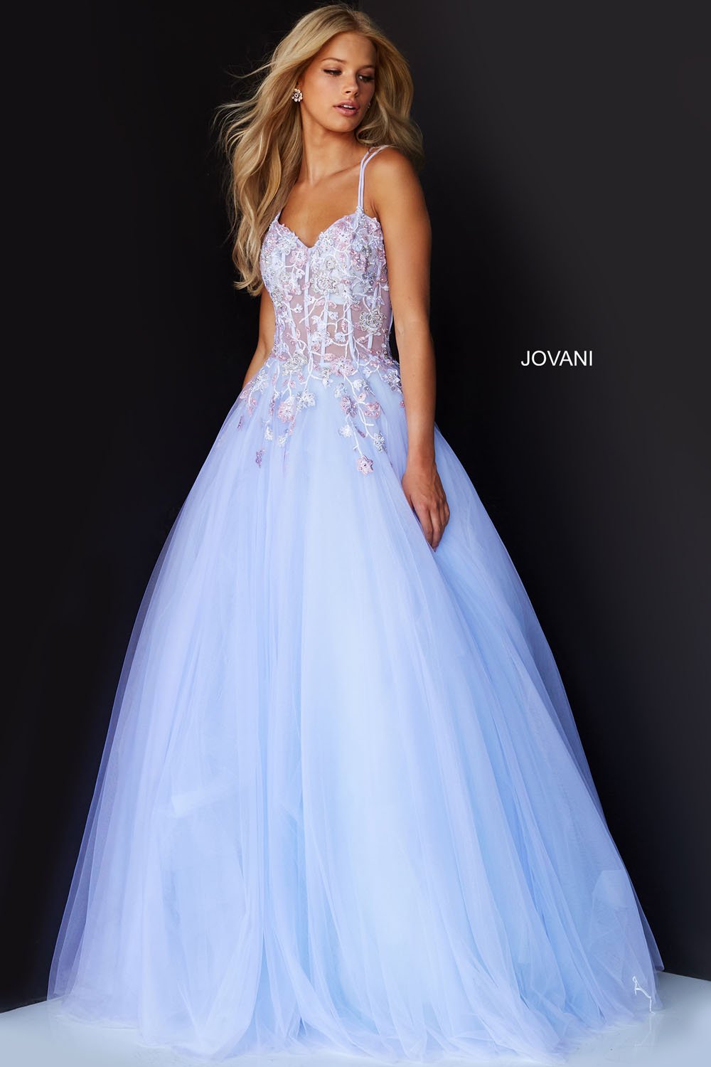 Jovani 06207 prom dress images.  Jovani 06207 is available in these colors: Lilac.