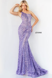 Jovani 06517 prom dress images.  Jovani 06517 is available in these colors: Lilac, Turquoise, White.