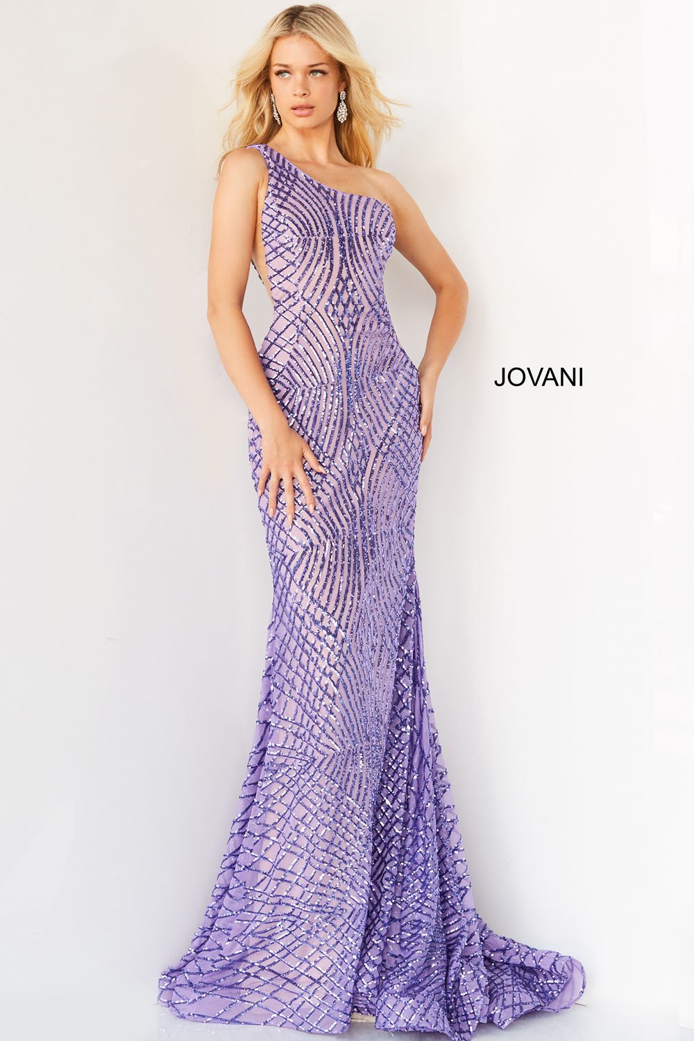 Jovani 06517 Lilac prom dresses images.