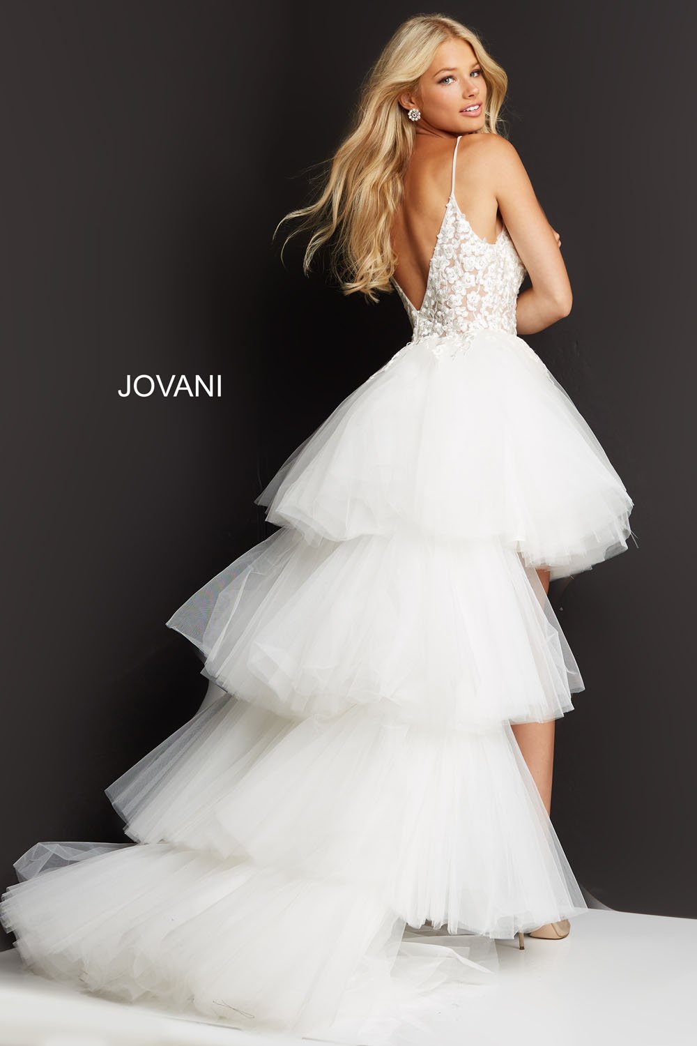 Jovani 07263 prom dress images.  Jovani style 07263 is available in these colors: Off White, Lilac, Mint.