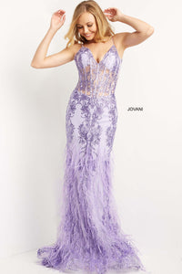 Jovani 08141 prom dress images.  Jovani 08141 is available in these colors: Ink, Lilac, Rose Gold, White.