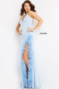Jovani 08283 prom dress images.  Jovani 08283 is available in these colors: Light Blue, Lilac.