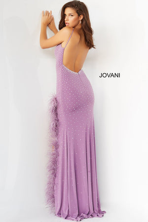 Jovani 08283 Lilac prom dresses images.