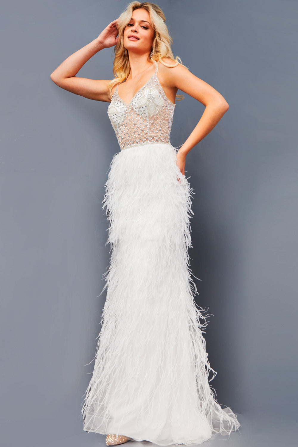Jovani 08525 Dress | Jovani Dresses | Formal Approach 12 / Off White Jovani 08525 Dress | Jovani Dresses | Formal Approach 12 / Off White