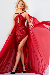 Jovani 09014 prom dress images.  Jovani 09014 is available in these colors: Black, Gold, Nude Silver, Red, Royal.