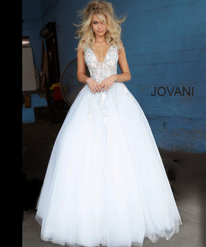 Jovani 11092 dress images in these colors: Light Blue.