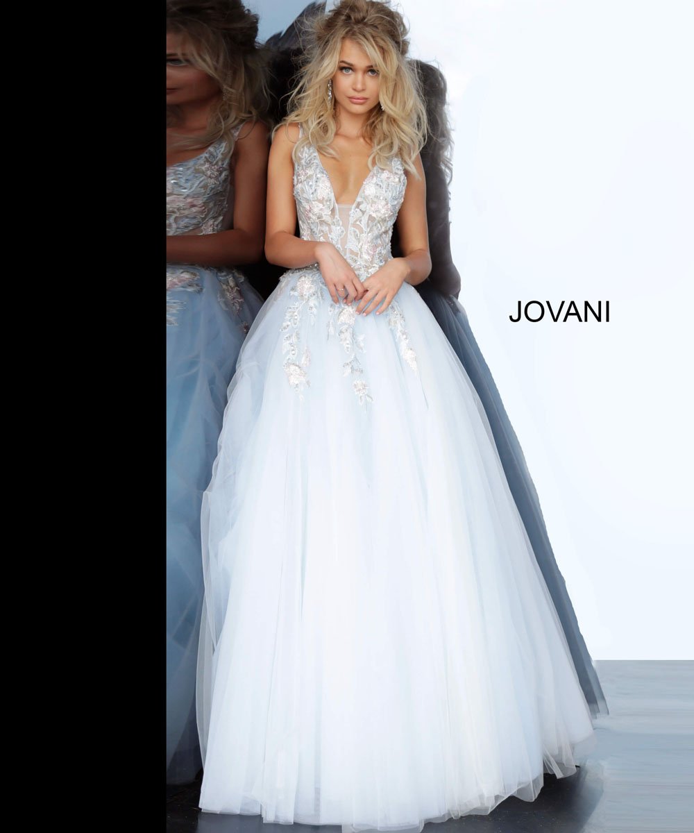 Jovani 11092 dress images in these colors: Light Blue.