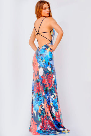 Jovani 23906 Multi prom dress images.  Jovani style 23906 is available in these colors: Multi.