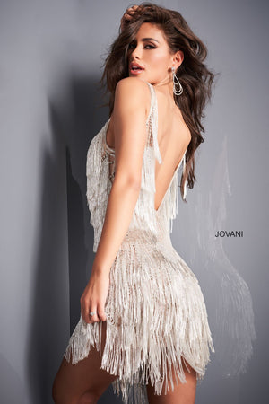 Jovani 4001 dress images in these colors: Nude Silver.