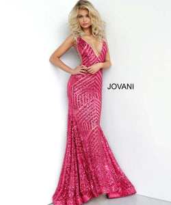 Jovani 59762 dress images in these colors: Black Nude, Charcoal, Fuchsia, Hunter, Rose Gold.