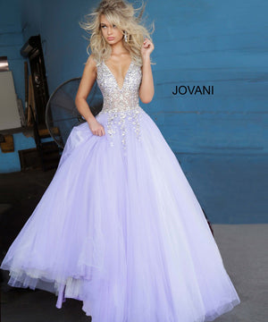 Jovani 65379 dress images in these colors: Grey, Lilac.