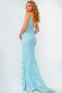 Jovani JVN00864 prom dress images.  Jovani JVN00864 is available in these colors: Light Blue, Burgundy, Ivory, Navy.