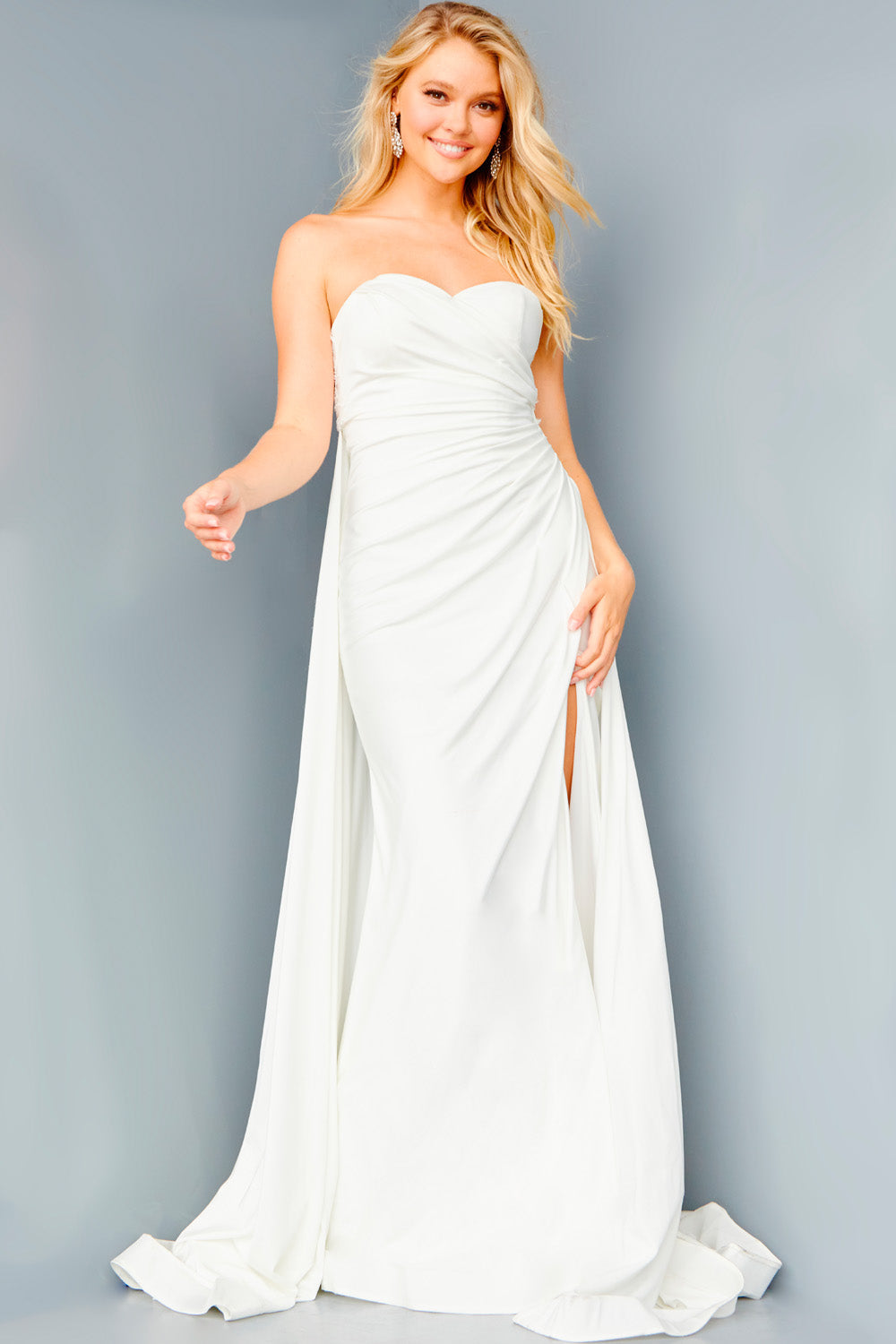 jovani ivory prom dress Jovani 44498 Dresses 000 / Ivory Multi