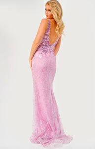 Jovani JVN08418 prom dress images.  Jovani JVN08418 is available in these colors: Fuchsia,Aqua, Navy.
