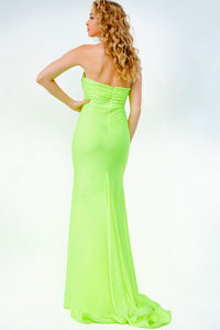 Jovani JVN09027 prom dress images.  Jovani JVN09027 is available in these colors: Lime, Black, Coffee, Light Blue, Mauve, Rose, Royal.