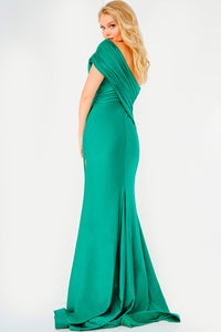 Jovani JVN22338 prom dress images.  Jovani JVN22338 is available in these colors: Navy, Emerald, Hot Pink, Light Blue, Purple.